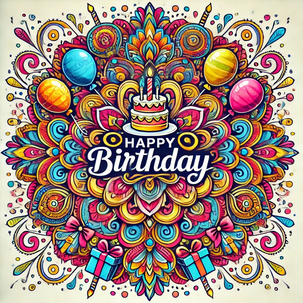 Happy Birthday Mandala