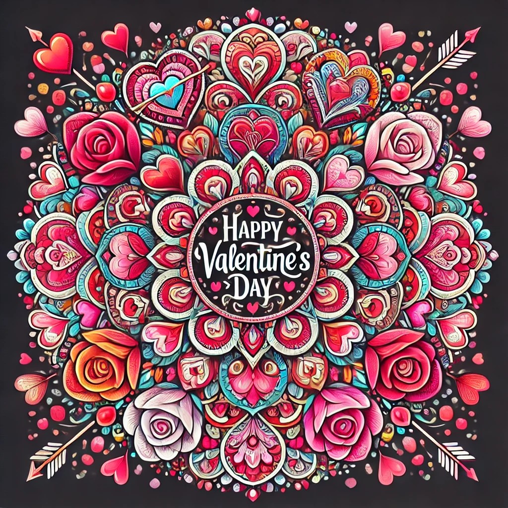 valentines day mandala